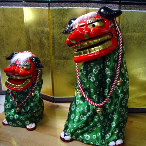 民芸品 踊る獅子舞 大